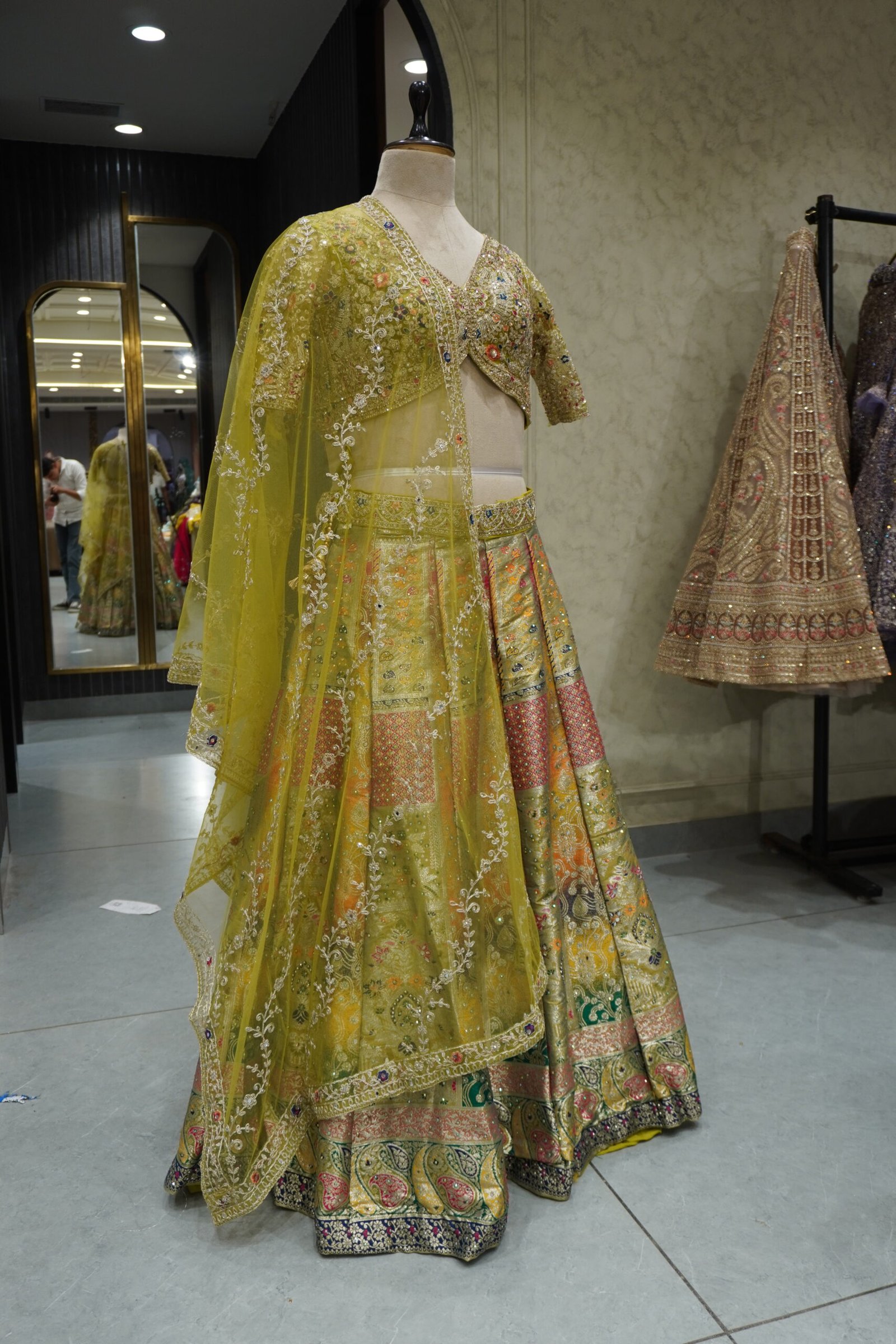Crop Top Lehenga Set - Image 3