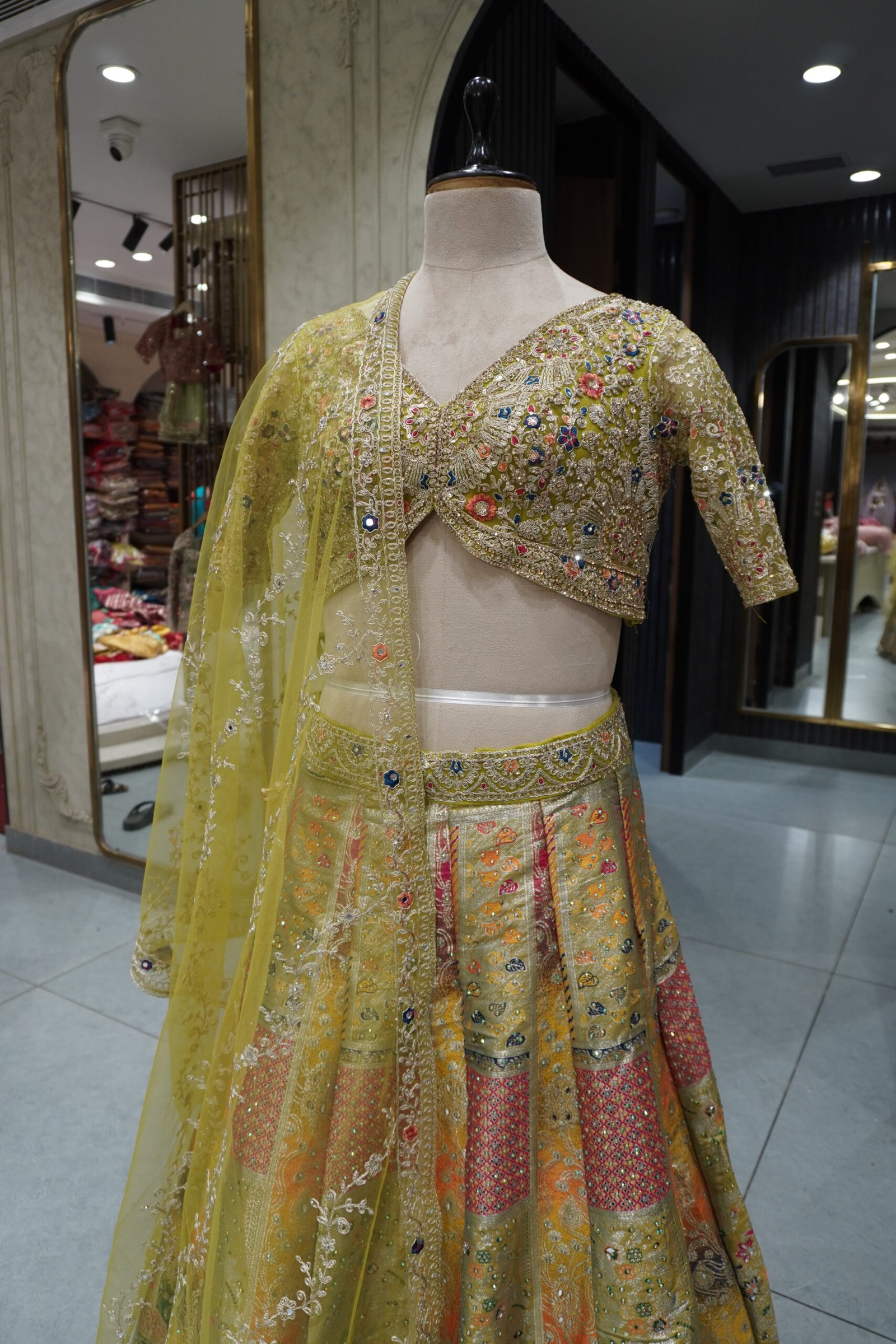 Crop Top Lehenga Set - Image 4