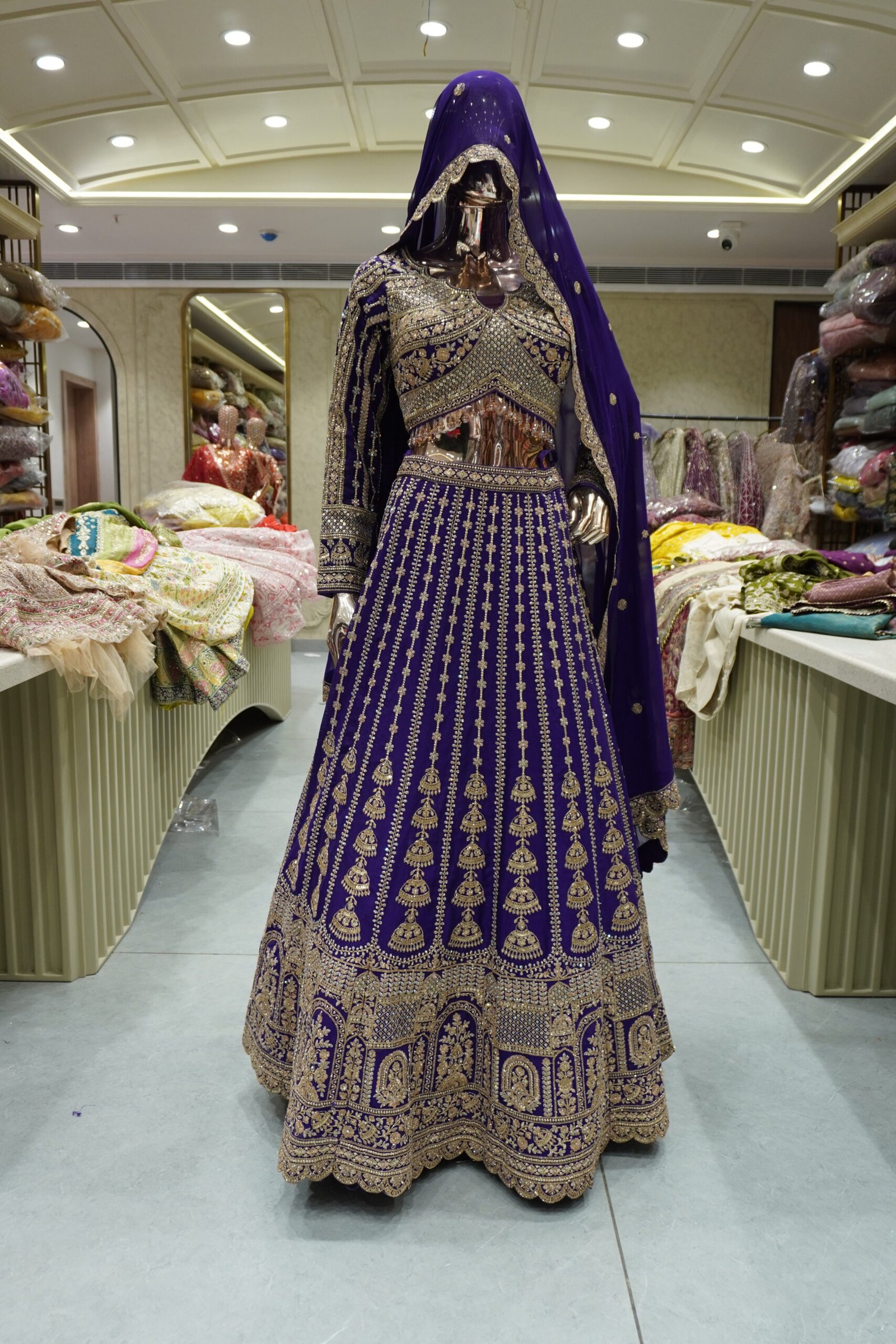 Crop Top Lehenga Set