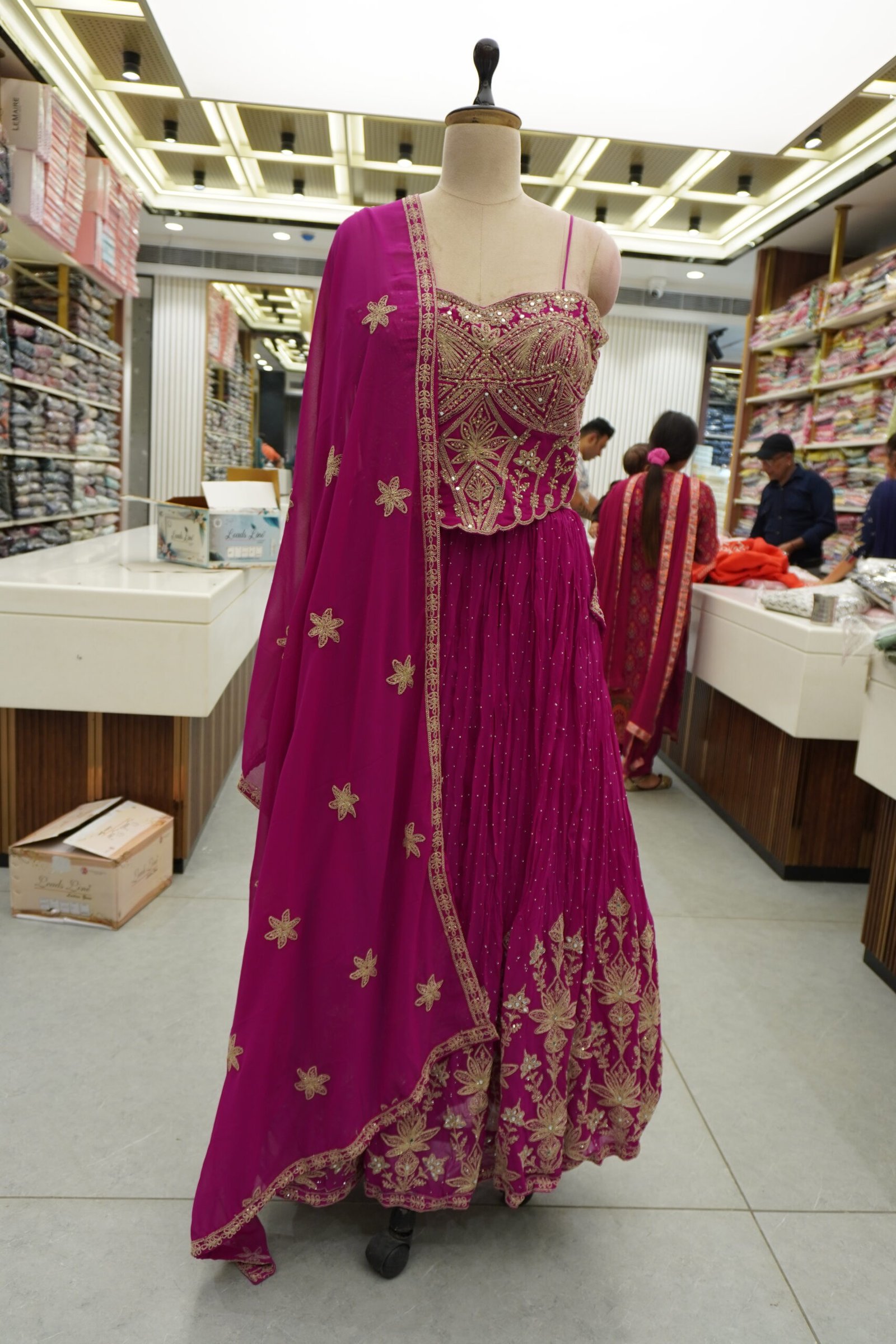 Crop Top Lehenga Set