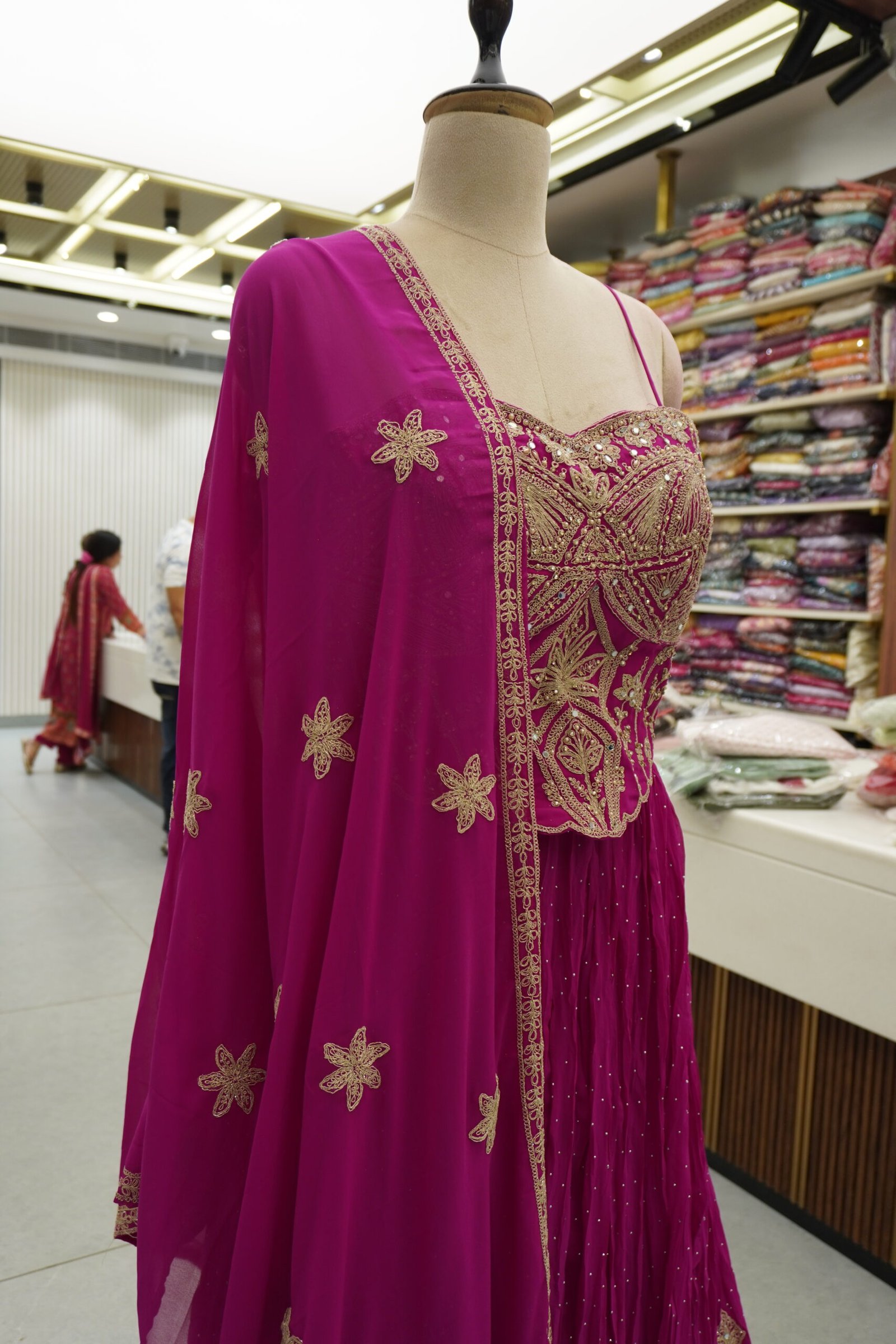 Crop Top Lehenga Set - Image 2