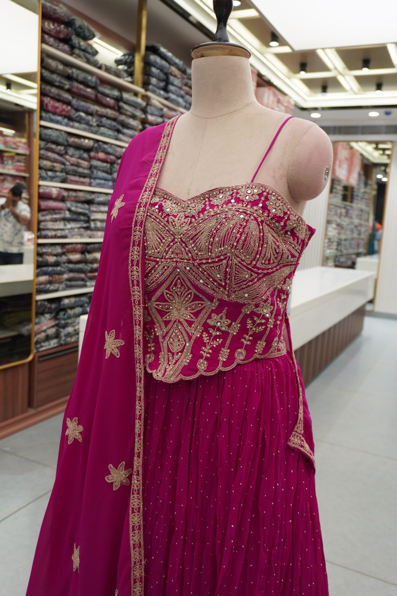 Crop Top Lehenga Set - Image 3