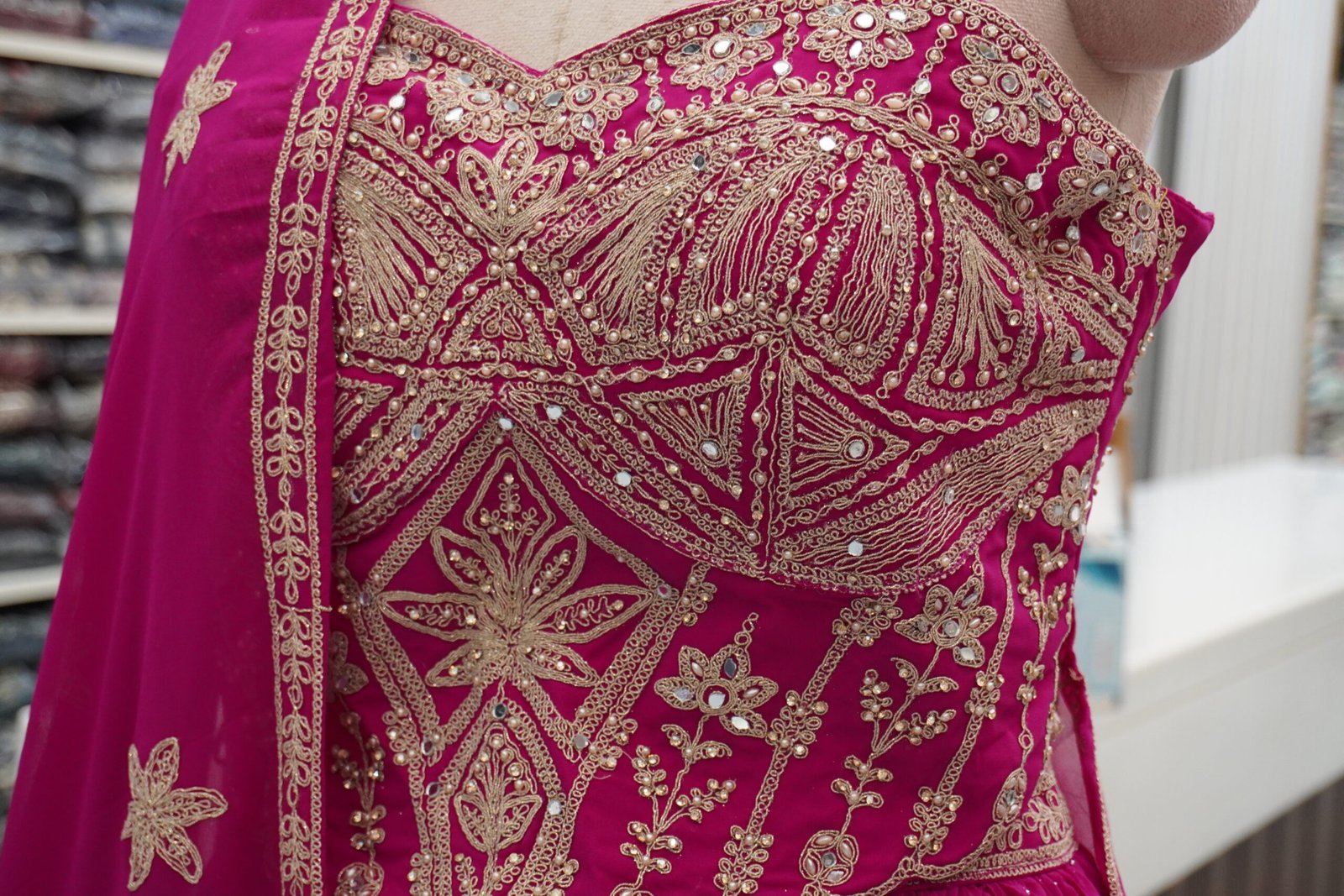 Crop Top Lehenga Set - Image 4