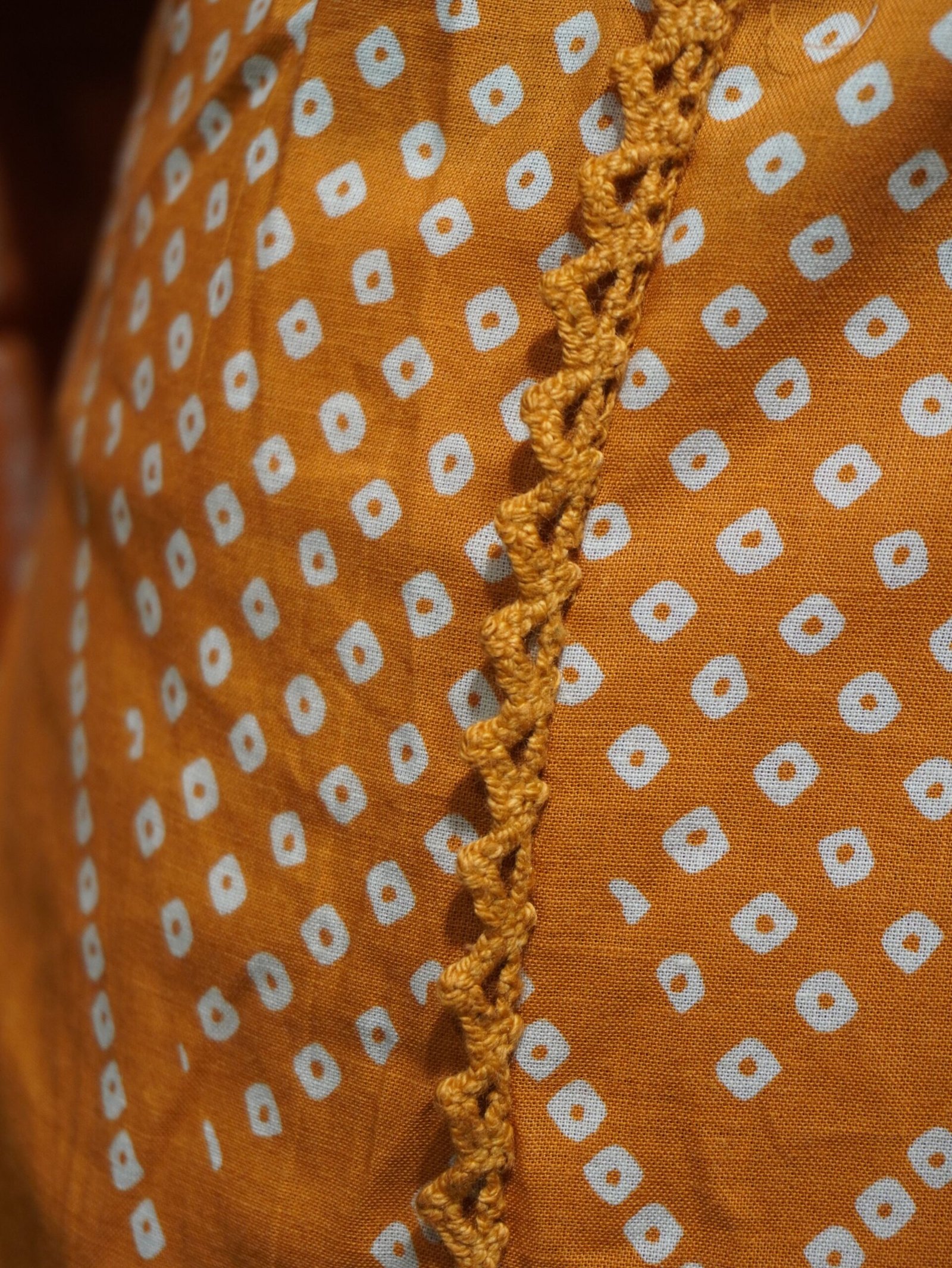 Frock Suit with Dupatta (Orange) | Jaipuri Printed - Image 3