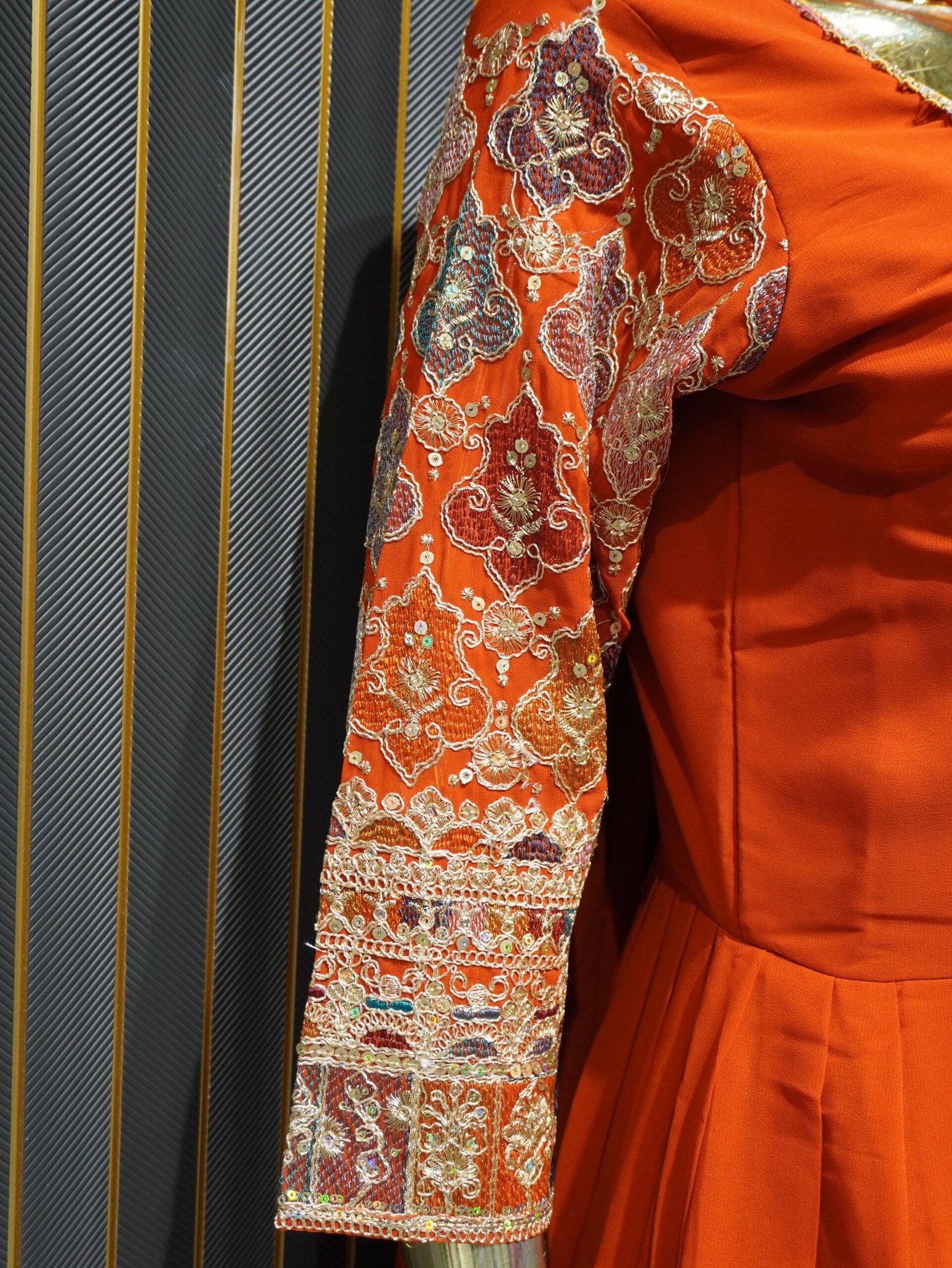 Anarkali Suit (Orange) | Elegant Festive Wear - Image 5