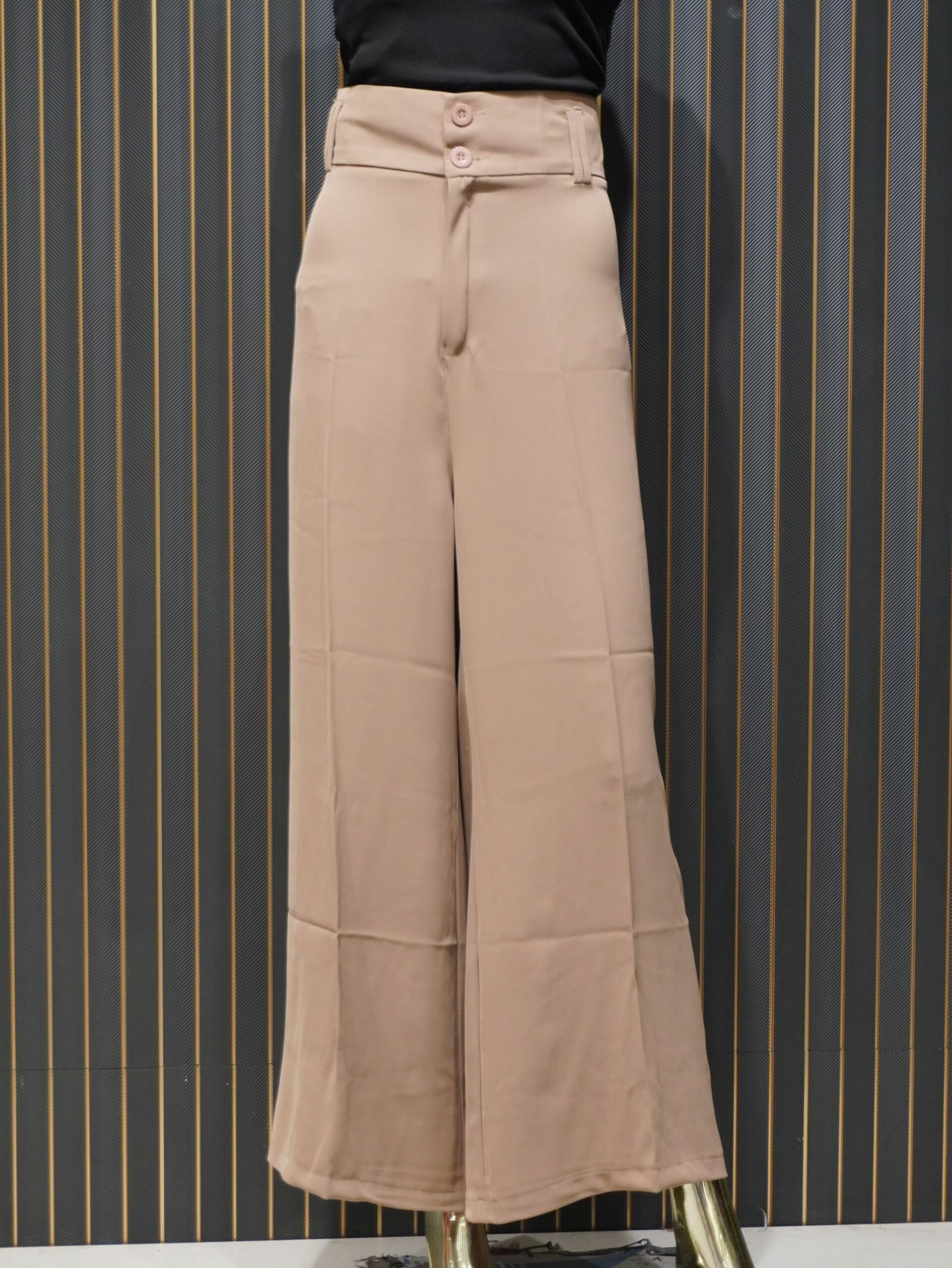 Women’s Korean Style Slim Fit Pants (Beige)