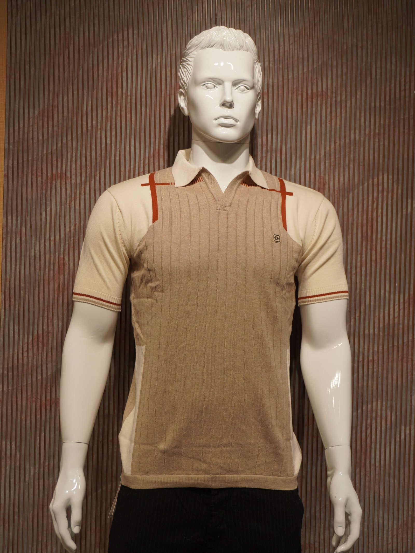 Men’s T-Shirt (Beige & Cream)